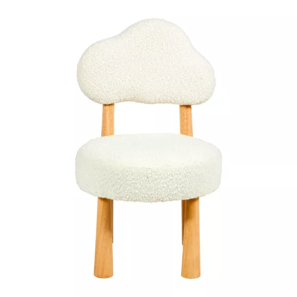 CHAISE BS POLY.BLANCHE ODETTE Dim : l38xH35xP37cm