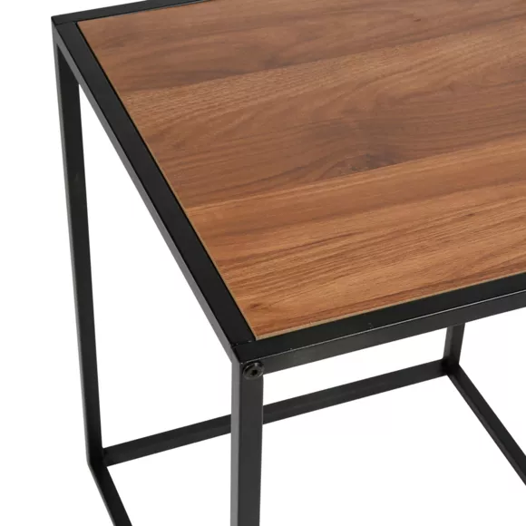 Bijzettafel Hout en Metaal (H50 cm) Industriel