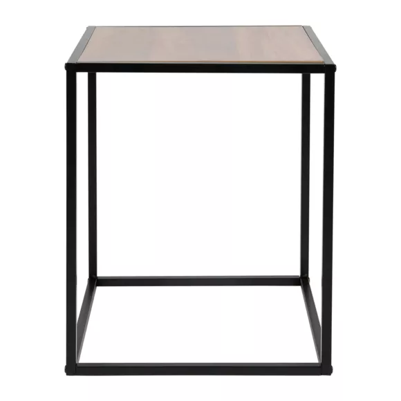 Bijzettafel Hout en Metaal (H50 cm) Industriel