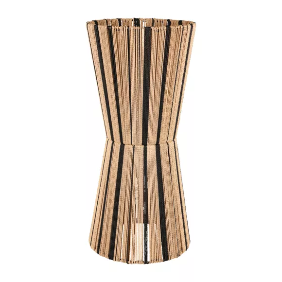 Tafellamp Corde (H50 cm) Tama Zwart en beige