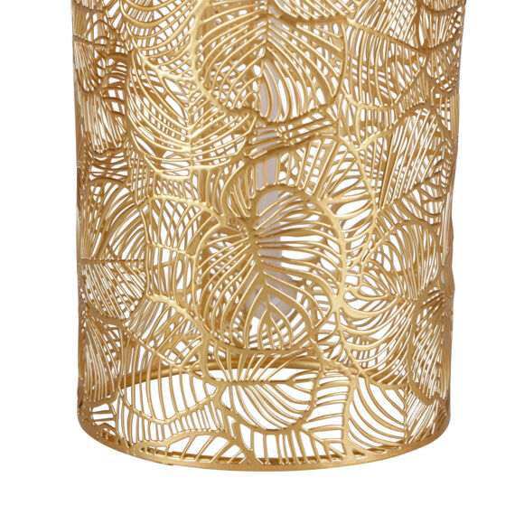 Lámpara de mesa en metal y lino (H45 cm) Calathéa Oro