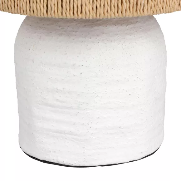 Lámpara de mesa en cuerda (H29 cm) Abisko Blanco