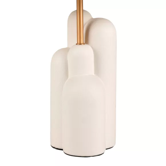 LAMP.CERA.COTON.DUNE.BLCHE.DOR Dim : D22xH43 cm