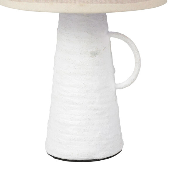 Lampada da tavolo anfora (H28,5 cm) Abisko Bianco
