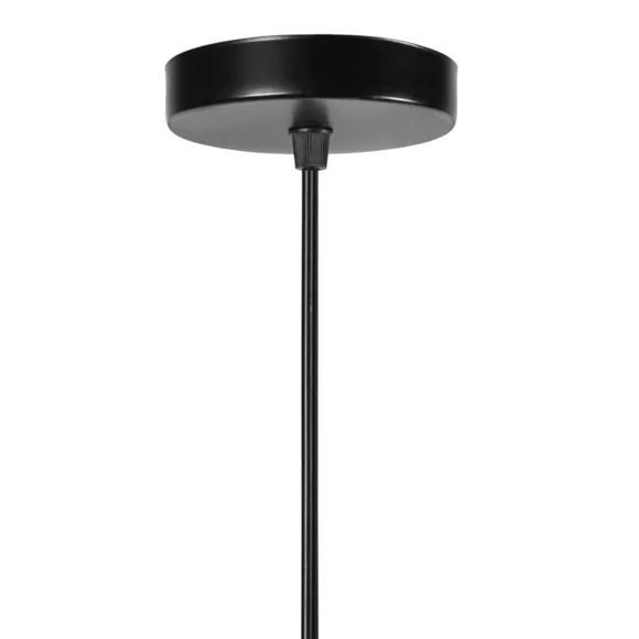 Lámpara de techo redonda en metal (D29,5 cm) Colisée Negro