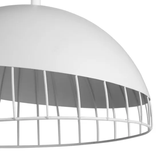 Lámpara de techo redonda en metal (D29,5 cm) Colisée Blanco