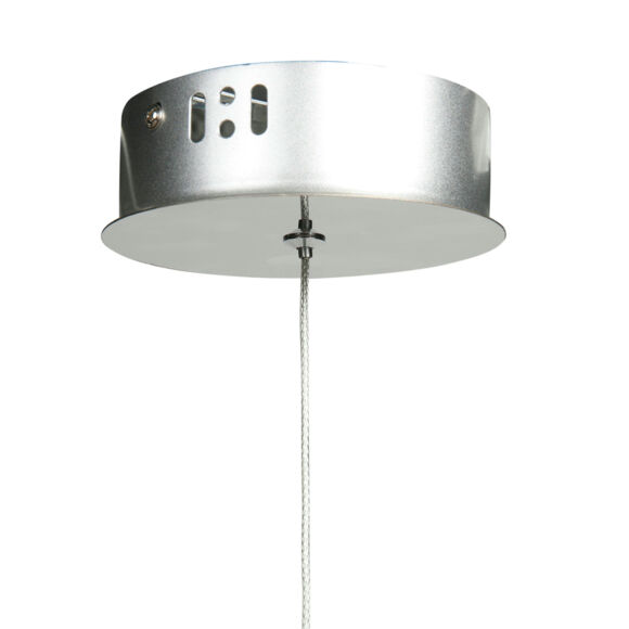 Suspension aluminium moderne LED (D20 cm) Stellar Transparent