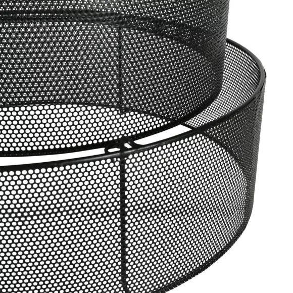 Lámpara de techo panal redonda en metal  (D34 cm) Gigogne Negro