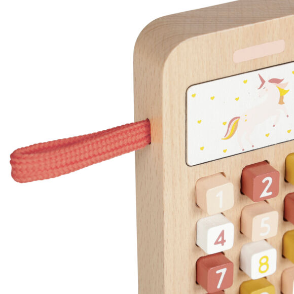 Teléfono infantil en madera (11 cm) Phone Multicolor