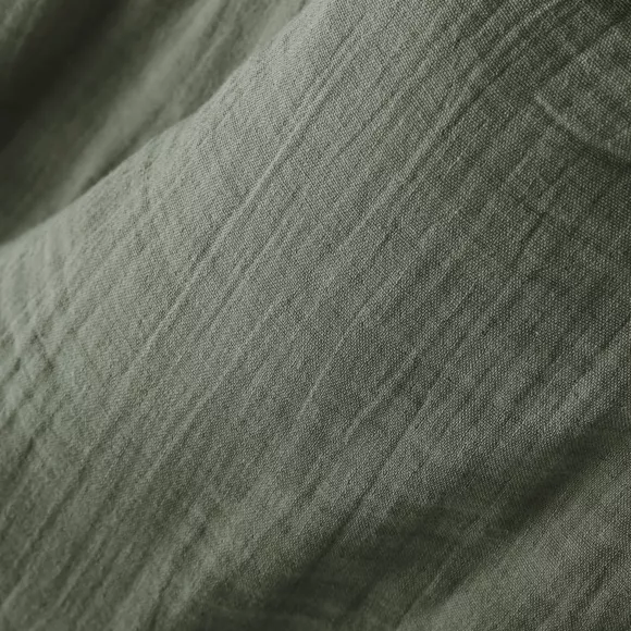 Lenzuolo con angoli garza di cotone (160 cm) Gaïa Verde rosmarino 2