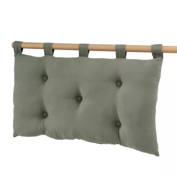 Testata letto garza di cotone (80 cm) Gaïa Verde rosmarino 3