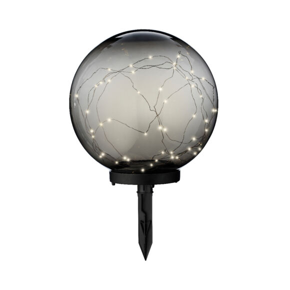 Lámpara de jardín solar Crystal 50 LED Noir