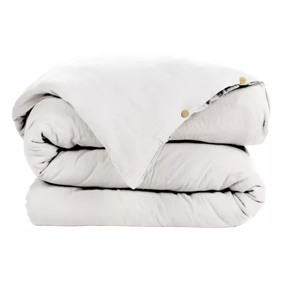 Copripiumino garza di cotone (140 cm) Gaïa Bianco chantilly 3