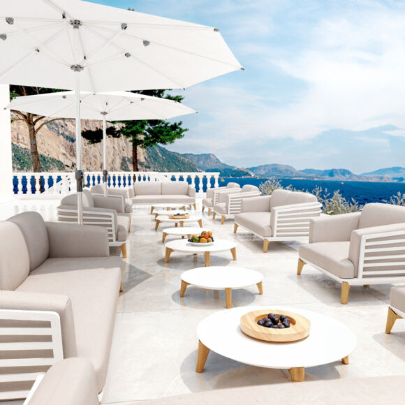 Loungestoel Monte Carlo - Wit