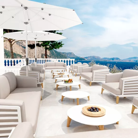 Fauteuil de jardin Monte Carlo - Blanc