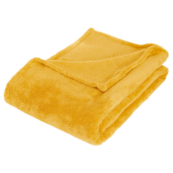 Manta suave (150 cm) Tendresse Amarillo ocre