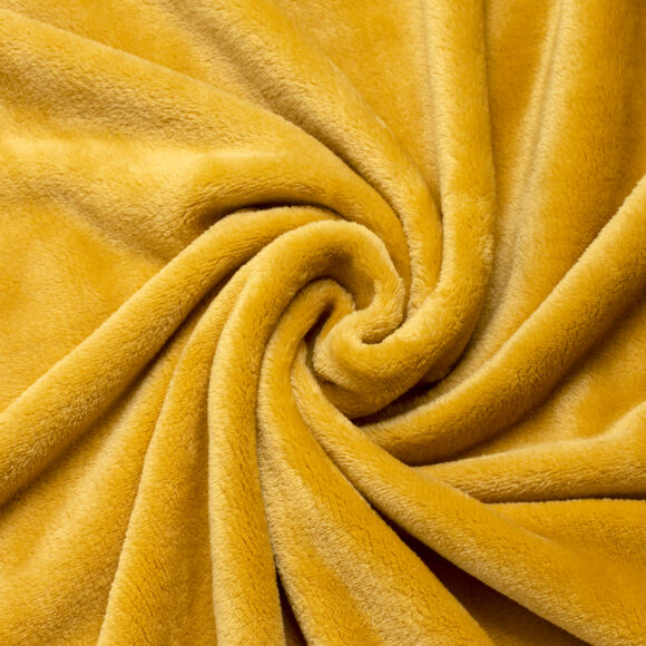 Manta suave (230 cm) Tendresse Amarillo ocre