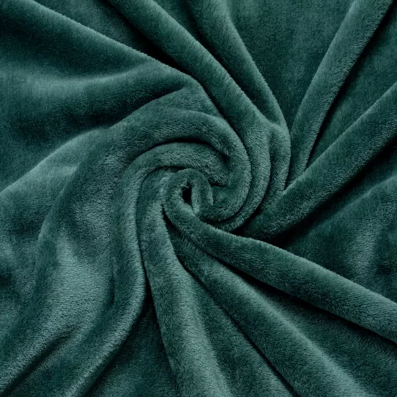 Plaid doux (180 cm) Tendresse flanel Vert 127