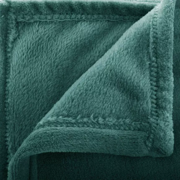 Plaid doux (180 cm) Tendresse flanel Vert