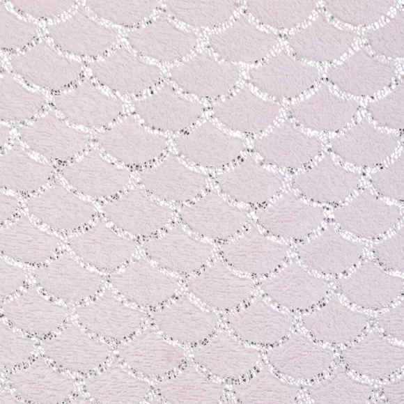 Plaid enfant doux (130 cm) Sirène Rose