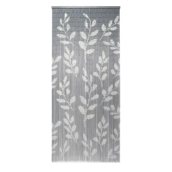 Türvorhang Bambus (90 x 200 cm) Eucalyptus Grau