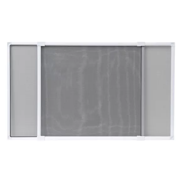 MOUSTIQUAIRE CADRE EXTENSIBLE 50X40 CM - BLANC/TOILE GRISE