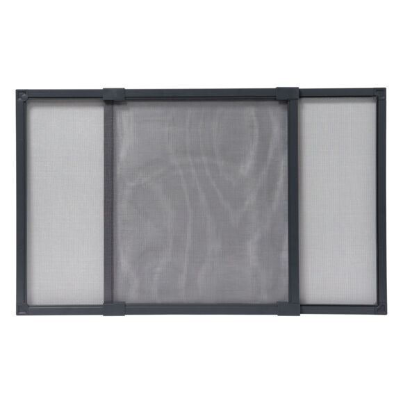 Mosquitera  con marco extensible para ventana enrollable (50/90 x 40 cm) Moustyk Gris