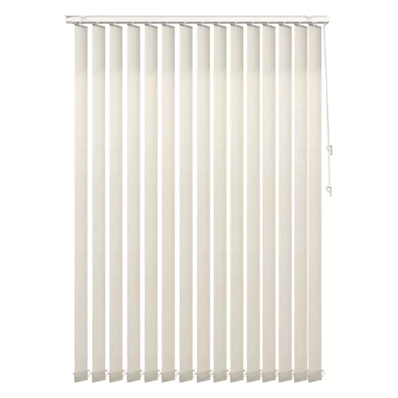 Estor enrollable tamizante de lamas verticales (100 x 260 cm) en tono beige jaspeado Stockholm