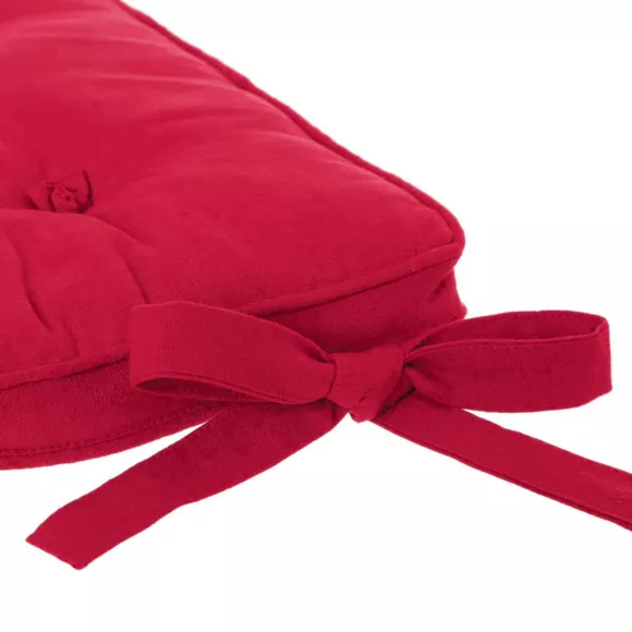 Coussin de chaise carré Datara 5 points Rouge 127