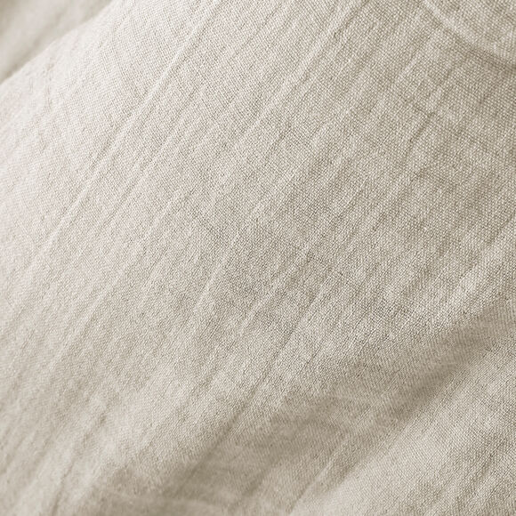 Mantel rectangular en gasa de algodón (L350 cm) Gaïa Beige pampa