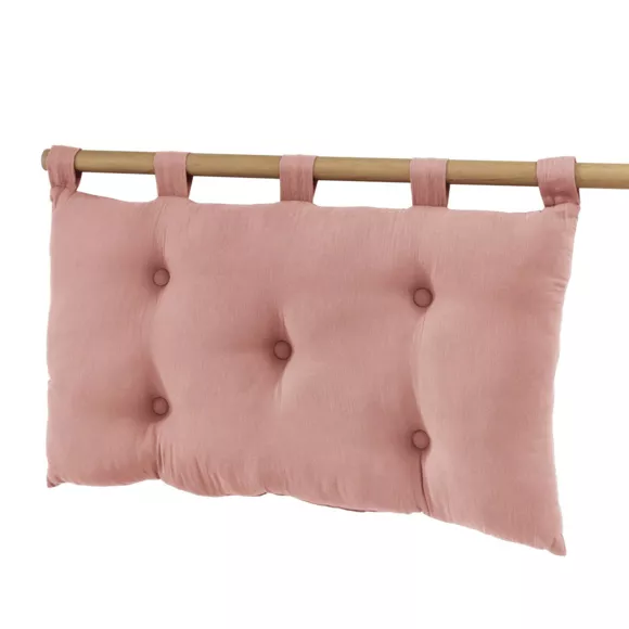 Testata letto garza di cotone (80 cm) Gaïa Rosa pesca