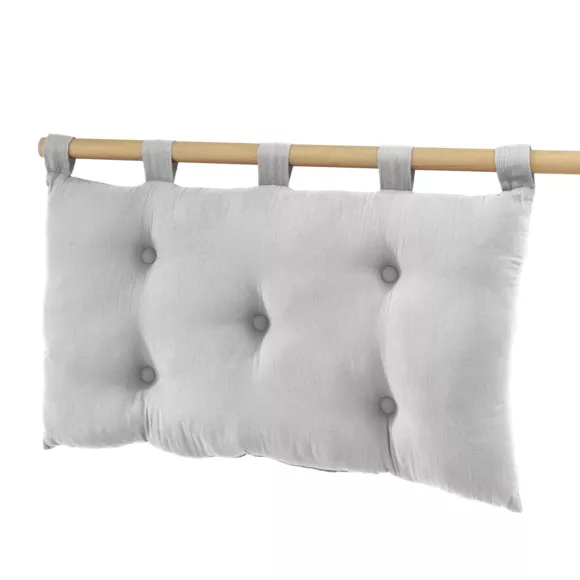 Testata letto garza di cotone (80 cm) Gaïa Grigio nuvola