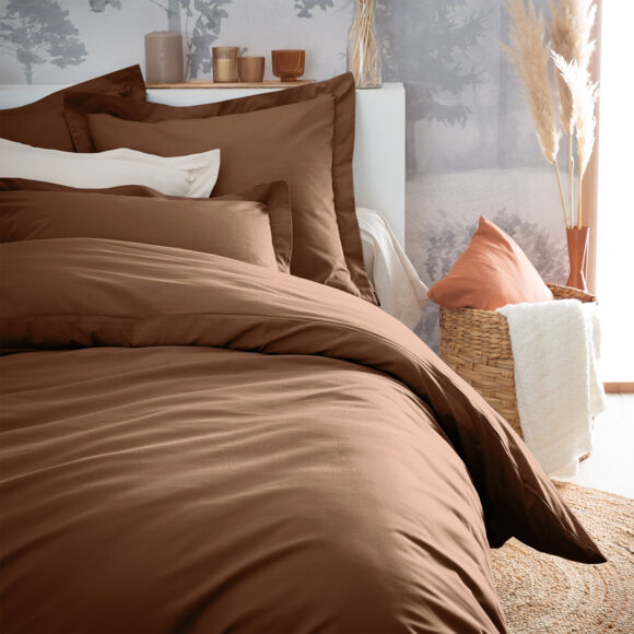 Bettbezug aus Perkal (280 x 240 cm) Cali Cappuccino