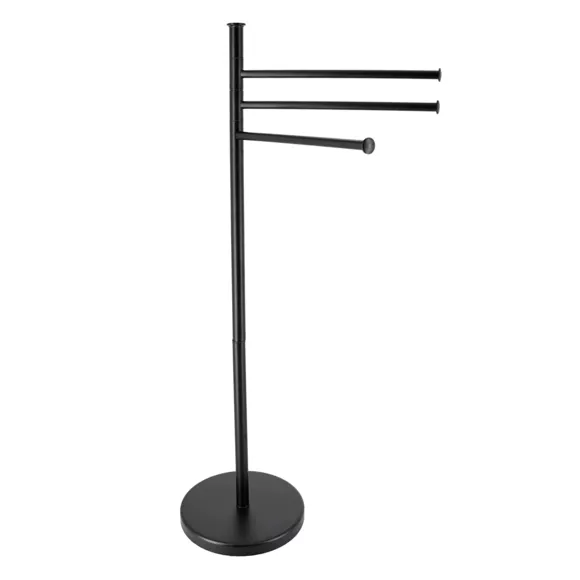 PORTE SERVIETTES METAL 3 BRAS - NOIR