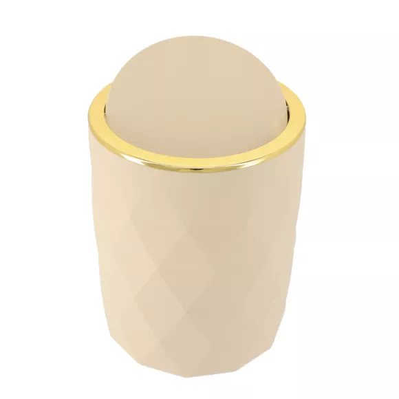 Prullenbak rubber 6L Rubby Beige