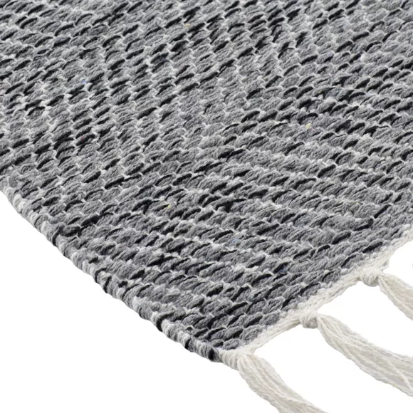 TAPIS JADE COTON/AUTRES FIBRES 45X90 CM - GRIS