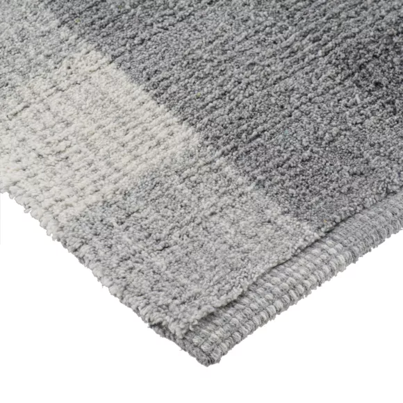 TAPIS LOUISE COTON/AUTRES FIBRES 45X90 CM - GRIS