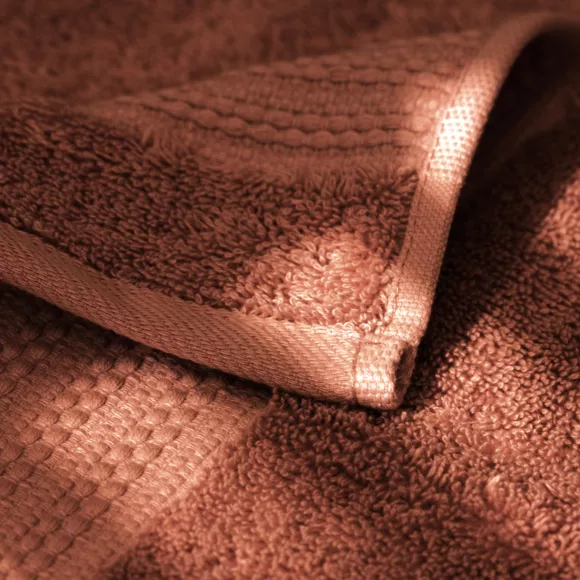 Serviette de bain coton bio (90 x 150 cm) Garance Terracotta 2