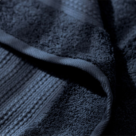 Asciugamano cotone bio (90 x 150 cm) Garance Blu notte 2