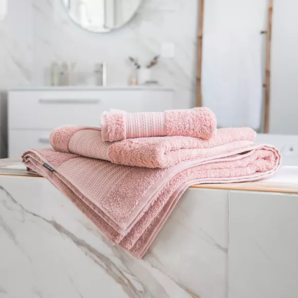 Badetuch aus Bio-Baumwolle (90 x 150 cm) Méline Rosa