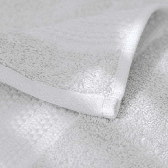 Serviette de bain coton bio (70 x 130 cm) Garance Blanc chantilly 2