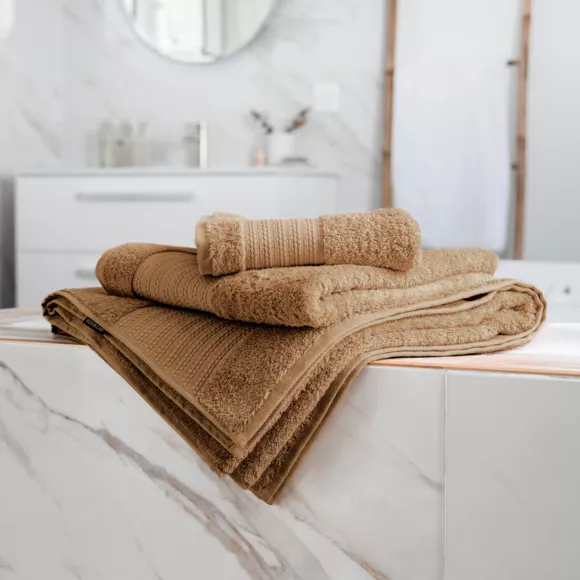 Handtuch Bio-Baumwolle (70 x 130 cm) Garance Camel 3