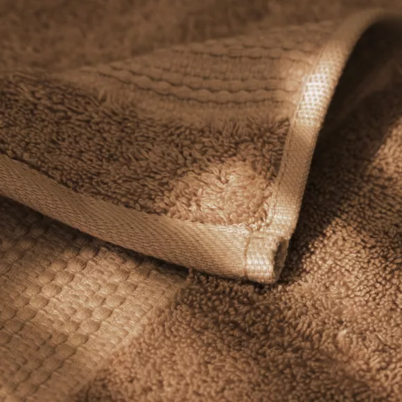 Serviette de bain coton bio (50 x 90 cm) Garance Camel 2