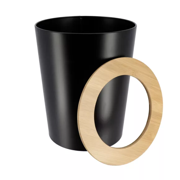 Abfalleimer fürs Badezimmer 5L Purebamboo Schwarz