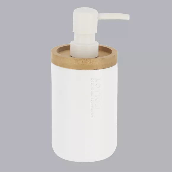 Set di accessori bagno Puro bambù Bianco