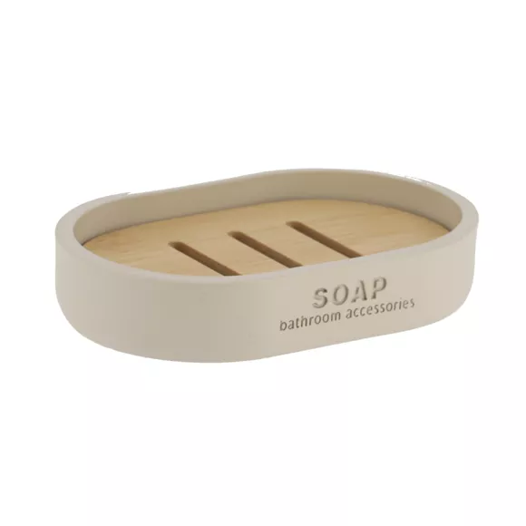 Set de accesorios de baño Purebamboo Beige