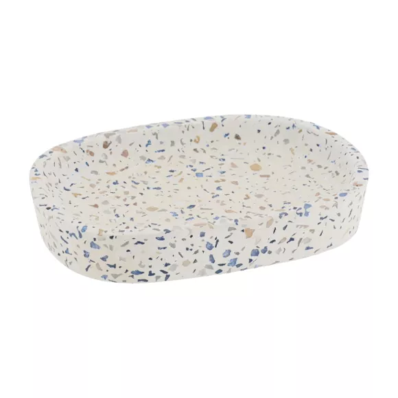 SET GOBELET DISTRIBUTEUR ET PORTE SAVON CIMENT - TERRAZZO