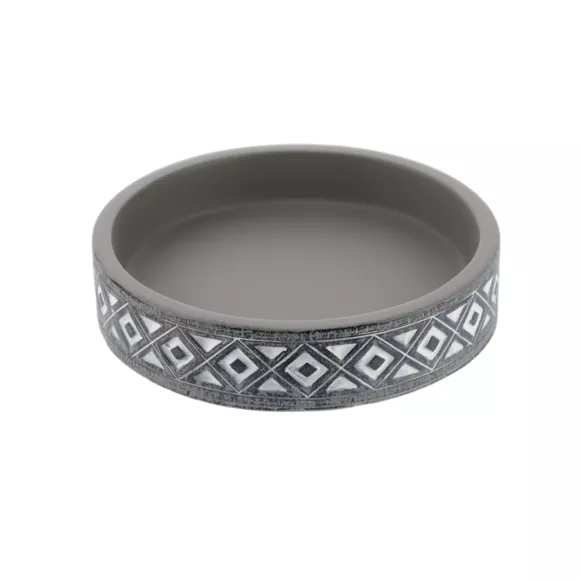 SET GOBELET DISTRIBUTEUR A SAVON ET PORT SAVON CIMENT - GRIS