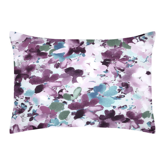 Funda de almohada rectangular en percal de algodón (50 x 70 cm) Pervenche Violeta púrpura