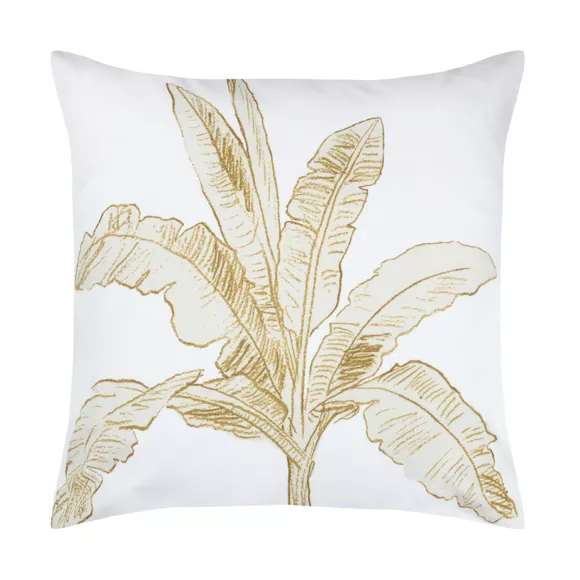 Funda de almohada cuadrada en percal de algodón (63 x 63 cm) Arama Verde